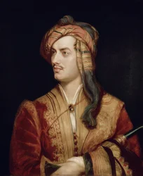 Portrait of George Gordon, 6th Baron Byron of Rochdale in Albanian Dress, 1813